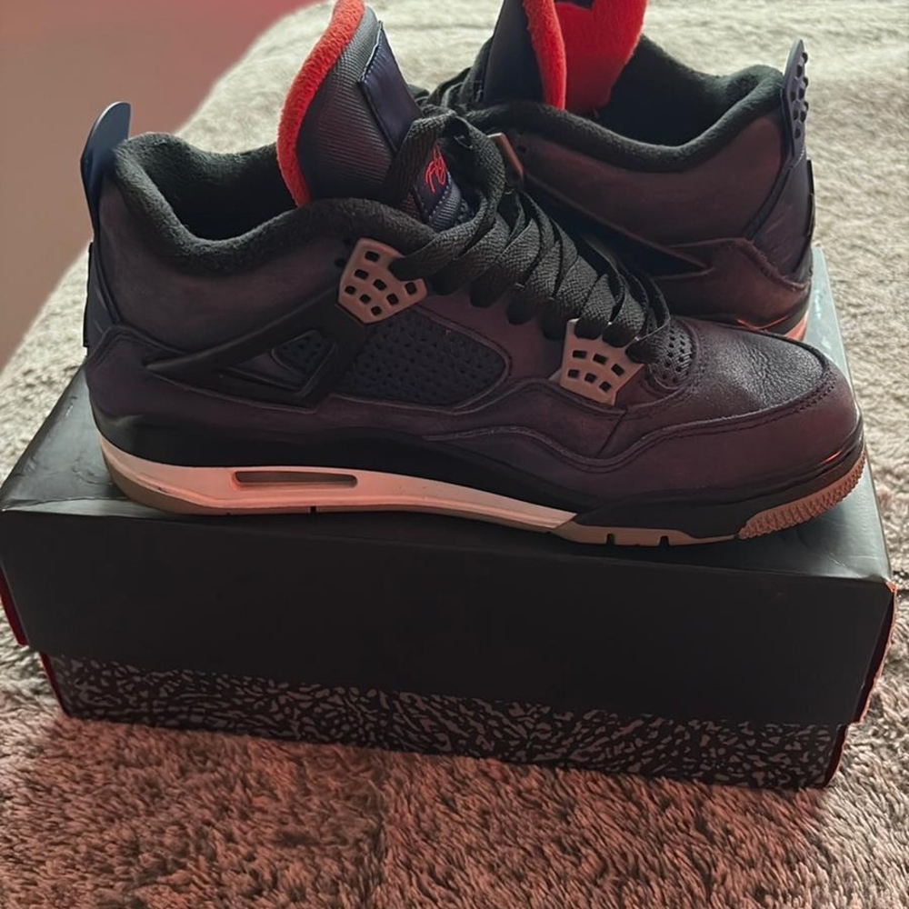 Men's Black and Red Sneakers